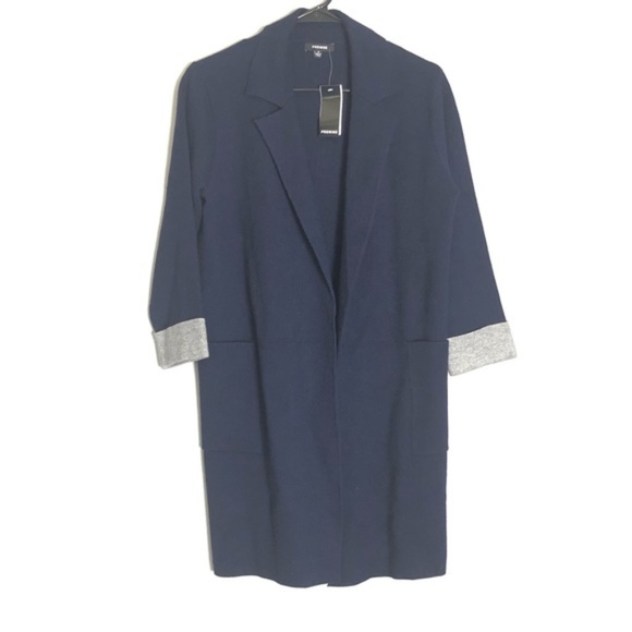 Premise Jackets & Blazers - Premise Navy Blazer Long Sweater Cardigan